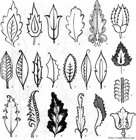 Стилизация листьев