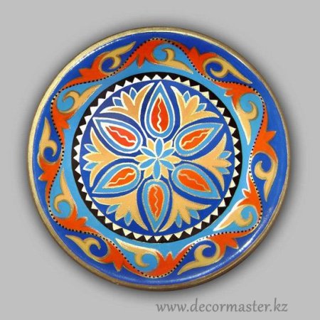 Казахский орнамент тарелка