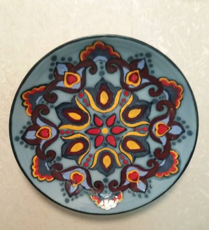 Тарелка с татарским орнаментом