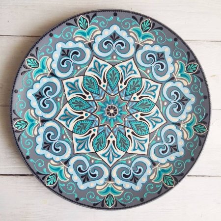 Тарелка с татарским орнаментом