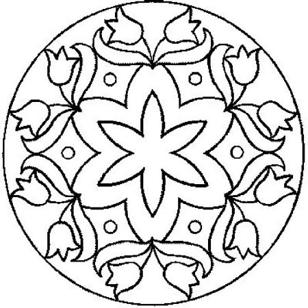 Симметричный узор в круге