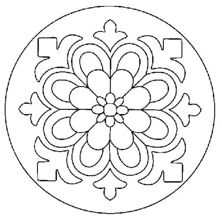 Трафарет тарелки