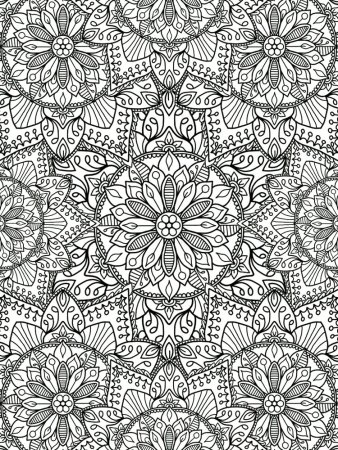 Раскраски антистресс узоры