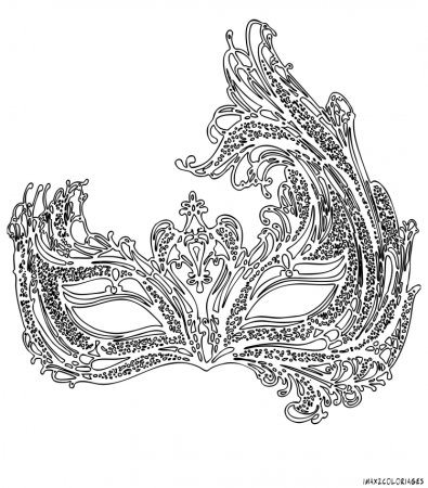 Трафарет карнавальной маски