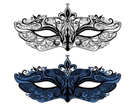 Карнавальная маска с узорами