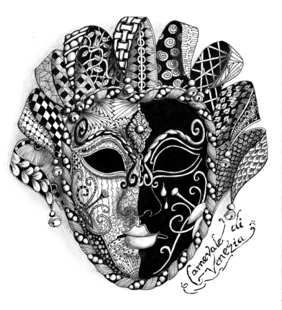 Эскиз маски карнавальной