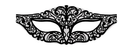 Маска Новогодняя ажурная