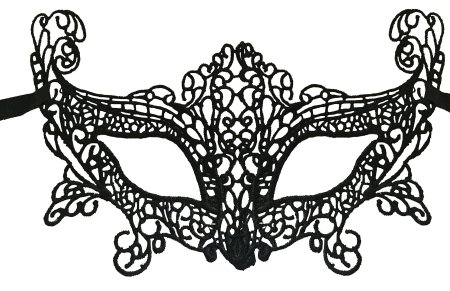 Маска маскарадная силуэт