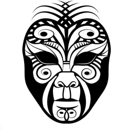 Африканская маска орнамент