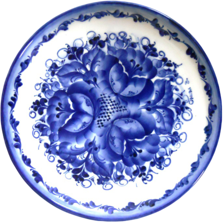 Гжель орнаментальная роспись