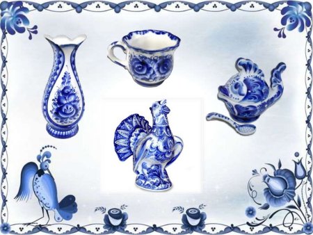 Гжельская керамика техника гжельской росписи