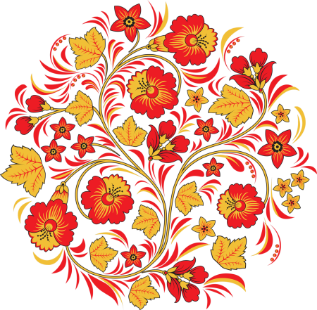 Русская роспись Хохлома орнамент