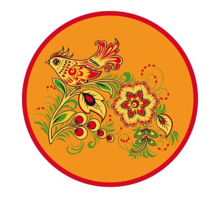 Городецкий стиль хохломской росписи