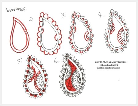 Мехенди эскизы для начинающих пошагово