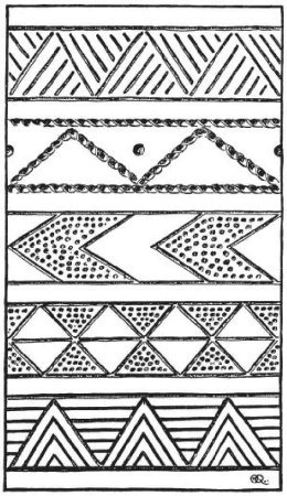 Геометрический орнаментв полосн