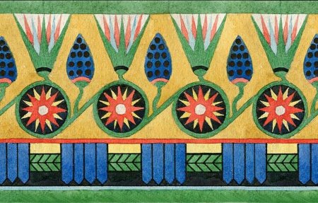 Древнеегипетский орнамент с лотосом