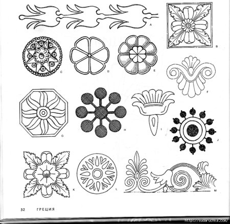 Растительный орнамент древнего Рима