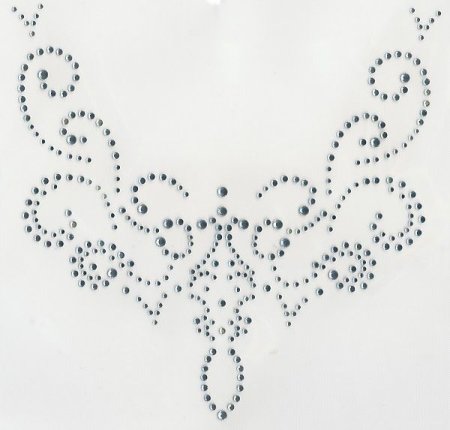 Аппликация из страз