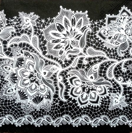 Черно белое кружево