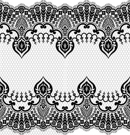 Черно белое кружево