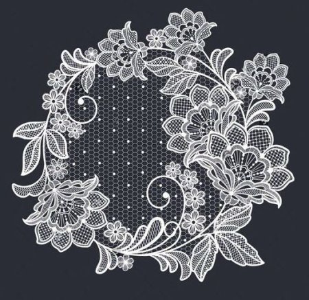 Кружево трафарет