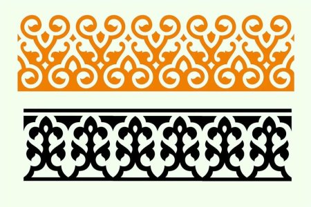 Узбекский орнамент пахта вектор