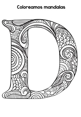 Раскраска антистресс буквы