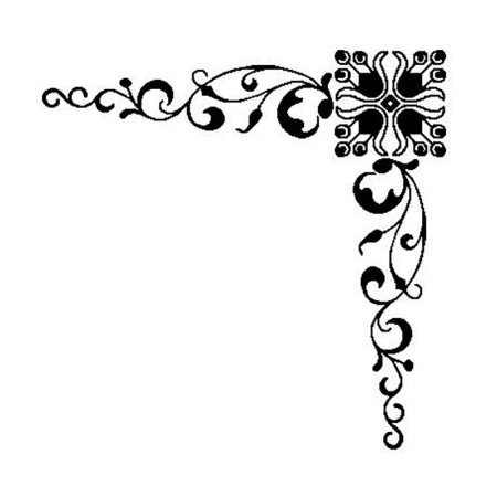 Узорные уголки