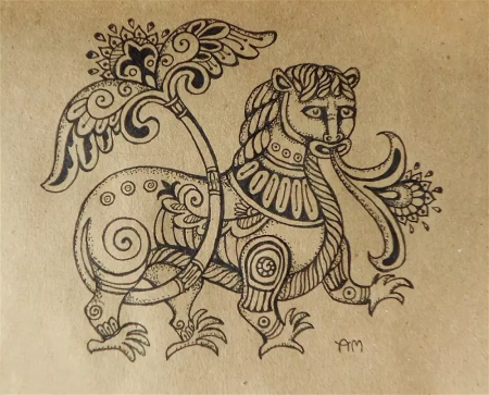 Ленточный орнамент древней Греции