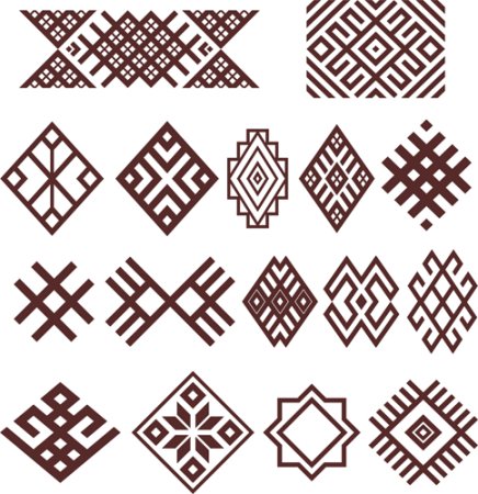 Башкирский орнамент ромб