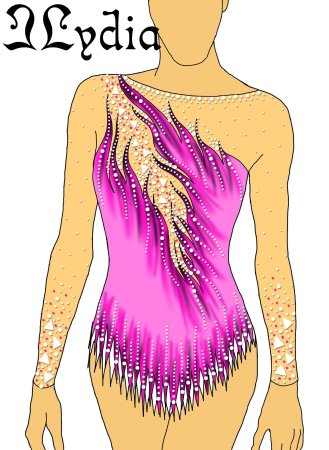 Аппликации на гимнастический купальник