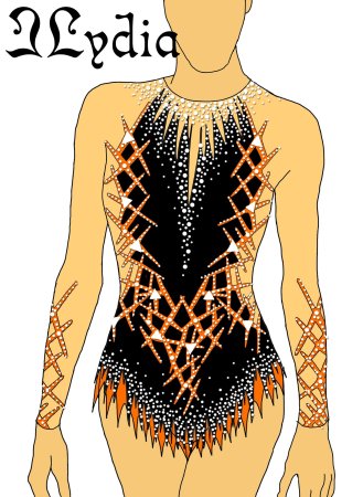 Эскизы купальников для художественной гимнастики