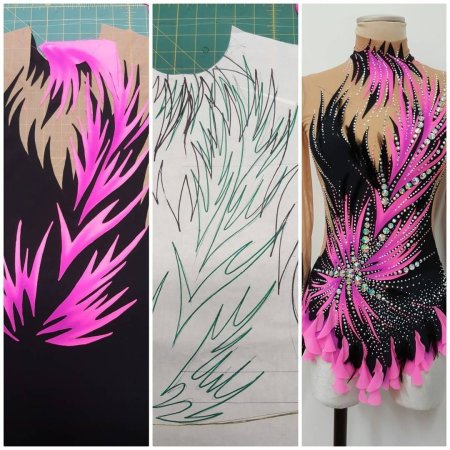 Трафарет для купальников для художественной