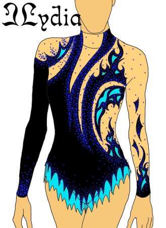 Эскизы купальников для художественной гимнастики