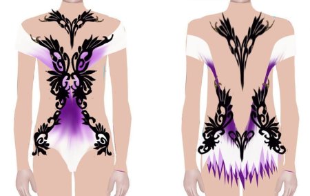 Трафареты для купальников по художественной гимнастике