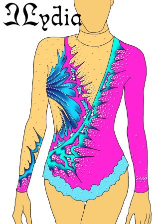 Эскизы для купальников по художественной гимнастике