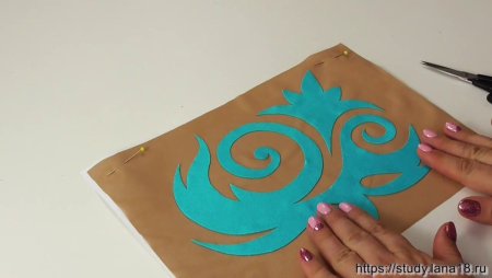 Аппликация на купальник для художественной гимнастики