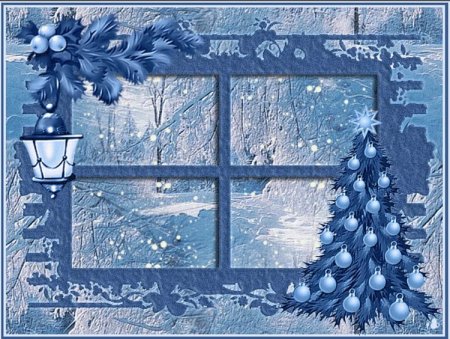 Снежинки за окном