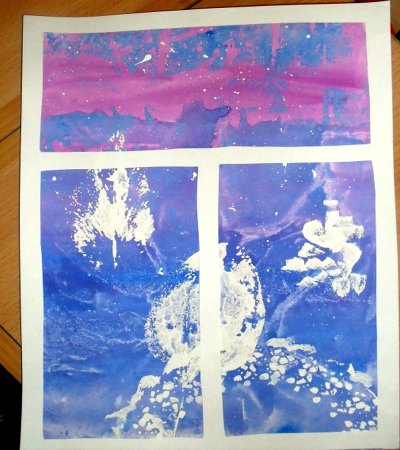 Зимнее окошко рисование