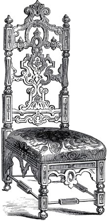 Кресло сзади рисунок