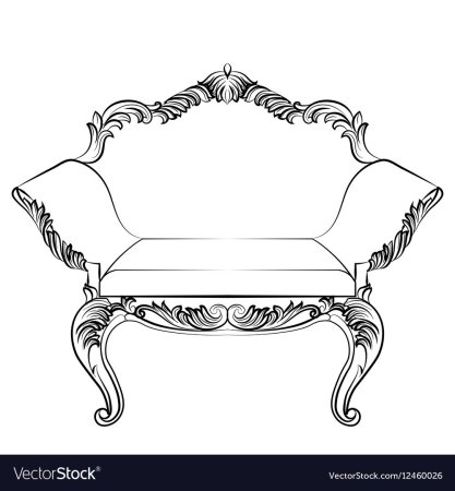 Эскиз стула старина