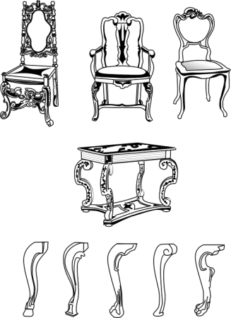 Мебель в стиле Модерн карандашом