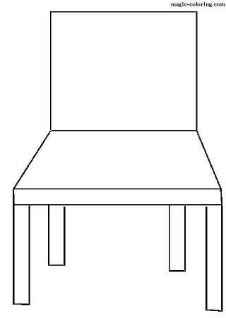 Спинка стула рисунок