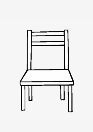 Стул боком рисунок
