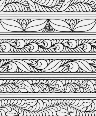 Орнамент линейный растительный