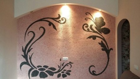 Идеи рисунков жидкими обоями