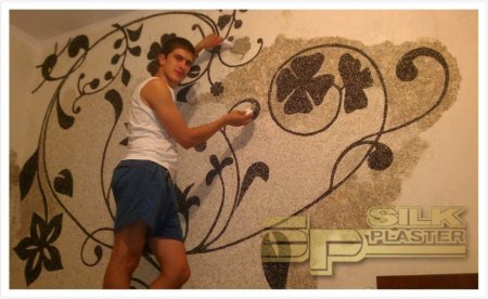 Узоры из декоративной штукатурки
