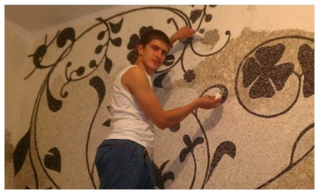 Жидкие обои узоры