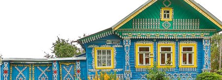 Татарский деревенский дом снаружи