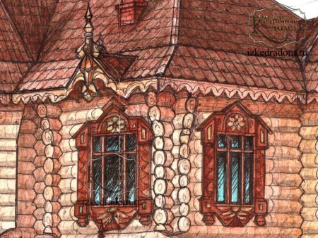 Сказочный дом с окнами